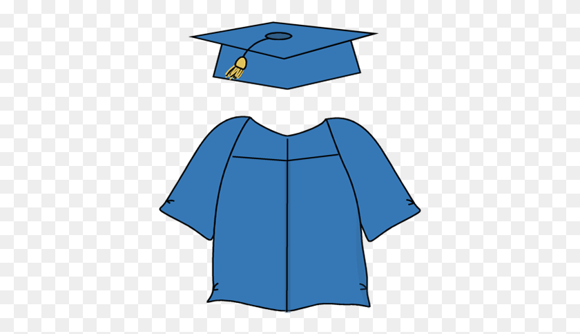 380x423 Cap Clipart Preescolar De Graduación - Graduación Png