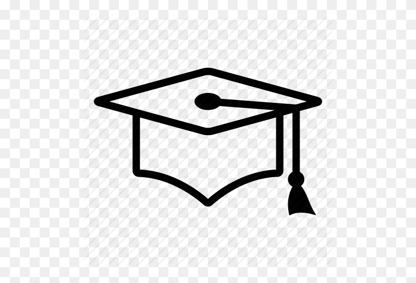 512x512 Cap, Universidad, Diploma, Educación, Graduación, Icono De Sombrero - Icono De Cap De Graduación Png