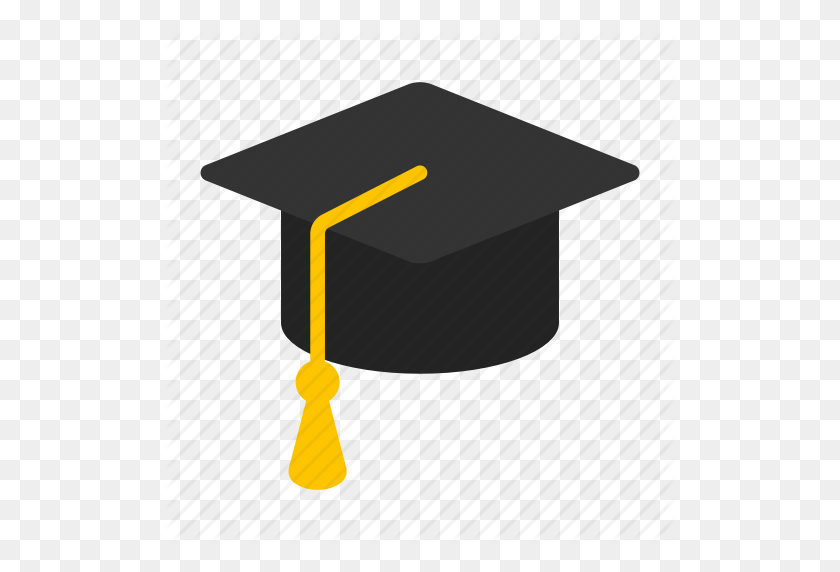 512x512 Cap, Education, Graduation, Hat, Student, University Icon - Graduation Cap Vector PNG