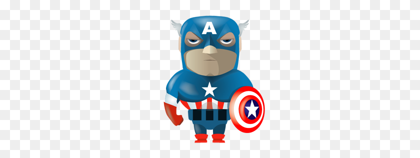 256x256 Capitan America Icon Download Superheroes Icons Iconspedia - Capitan America PNG