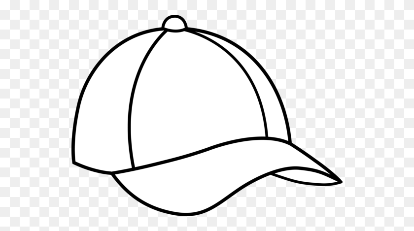 550x409 Caps Images Color Pages Baseball Cap Line Art - Slippers Clipart