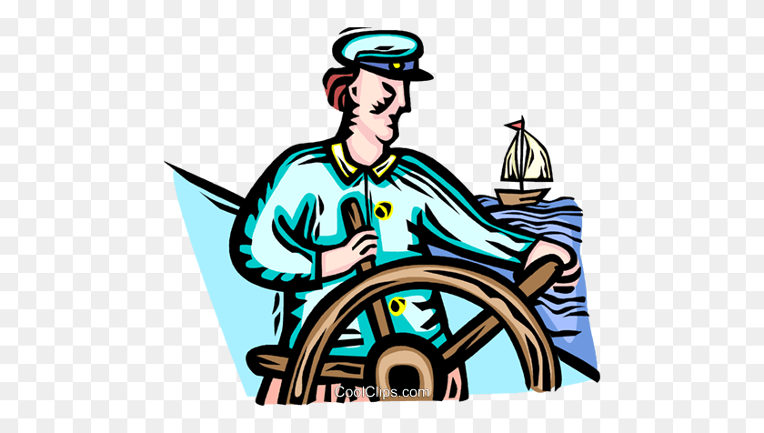 480x416 Captain - Ship Wheel Clipart