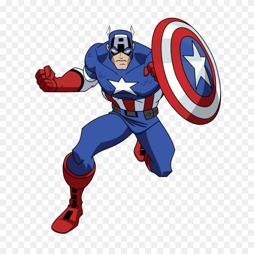 894x894 Capitán América - Marvel Superhero Clipart