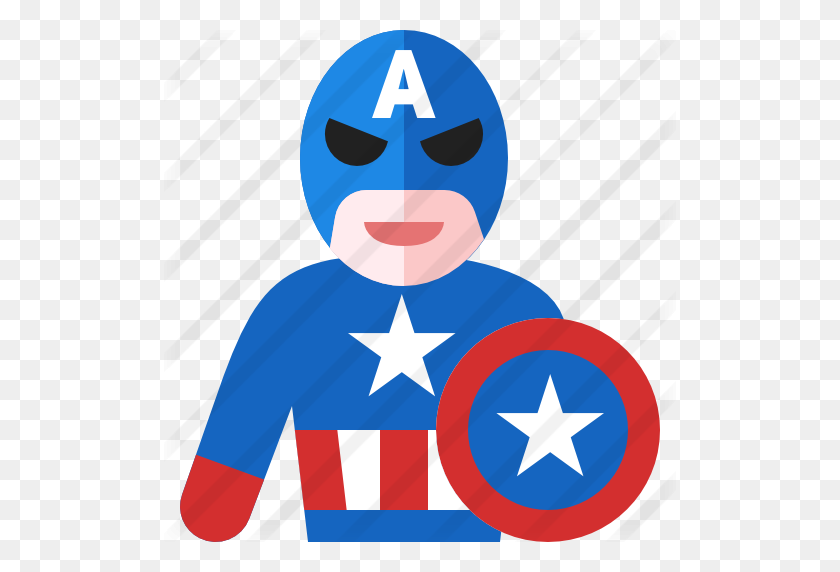 512x512 Captain America - Captain America Shield Clipart
