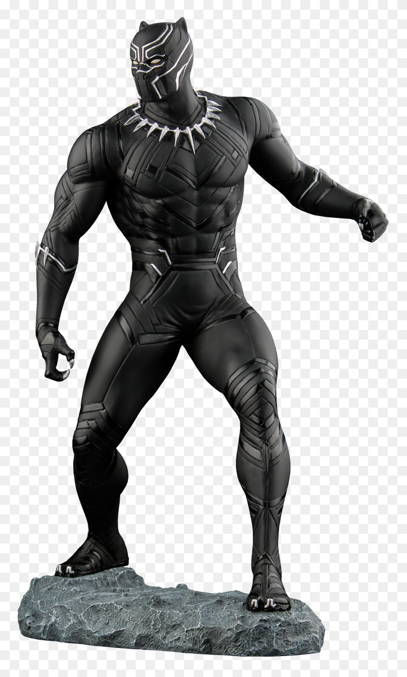 1500x2568 Captain America Civil War Statue Black Panther Scale - Civil War PNG