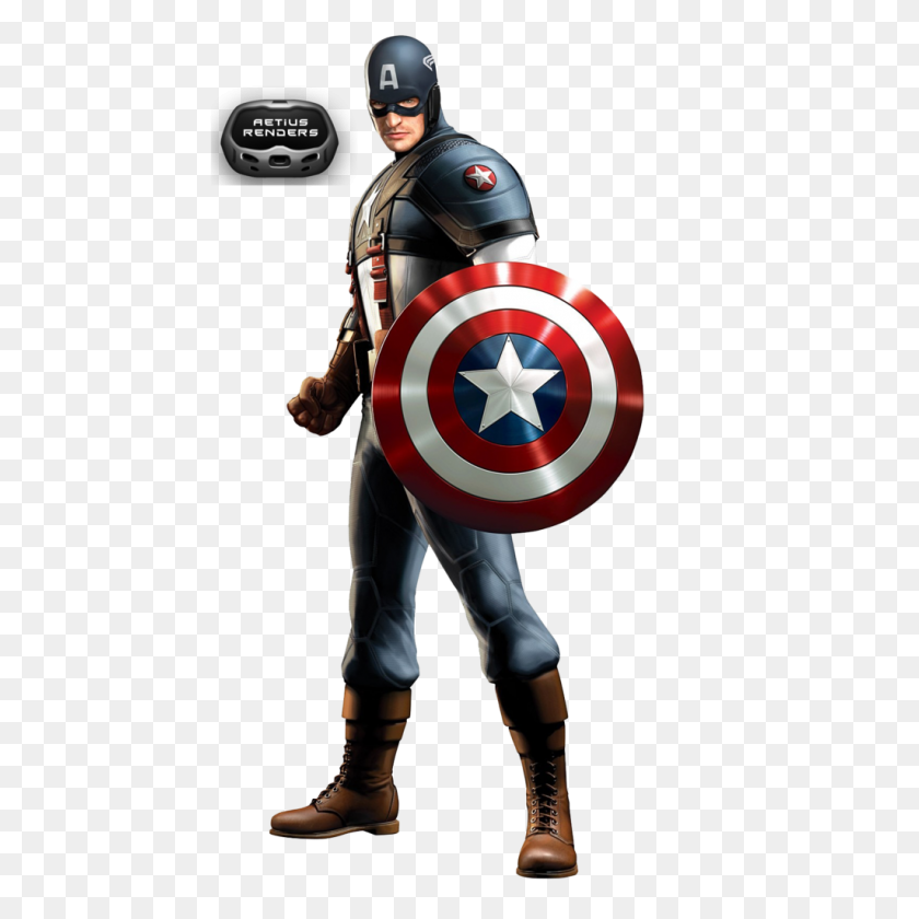 1024x1024 Captain America Clip Art - Power Rangers Clipart