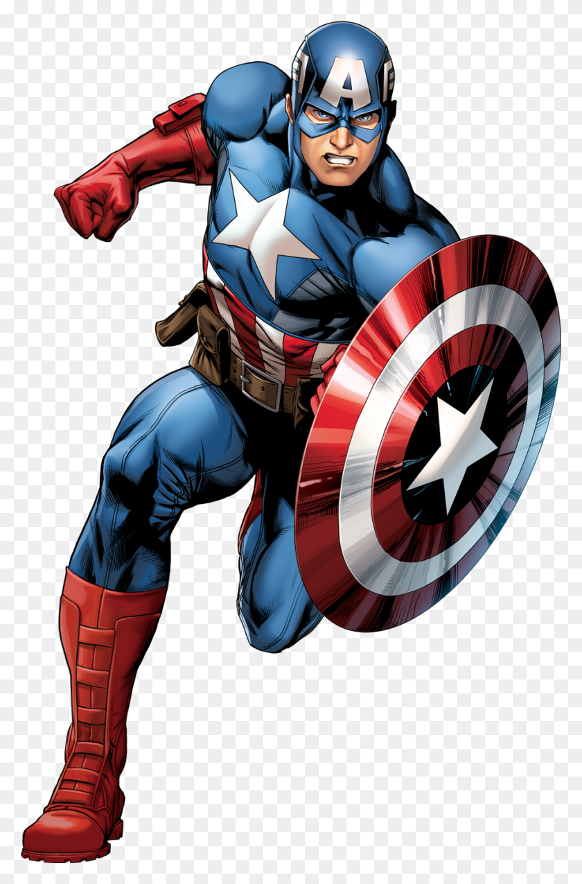 924x1440 Captain America Clipart - Captain America Logo PNG