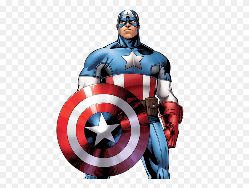 504x575 Captain America Clipart Dc Character - Captain America Shield PNG