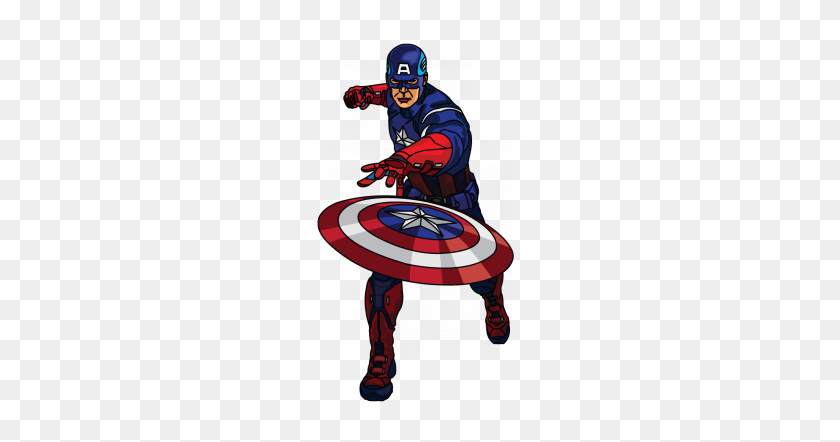 215x382 Captain America Clipart Simple - Captain America Clipart