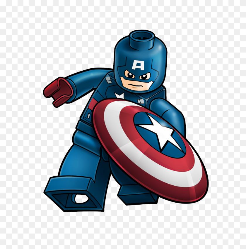 900x916 Captain America Lego Hd Clip Art Png Background - PNG Background Hd