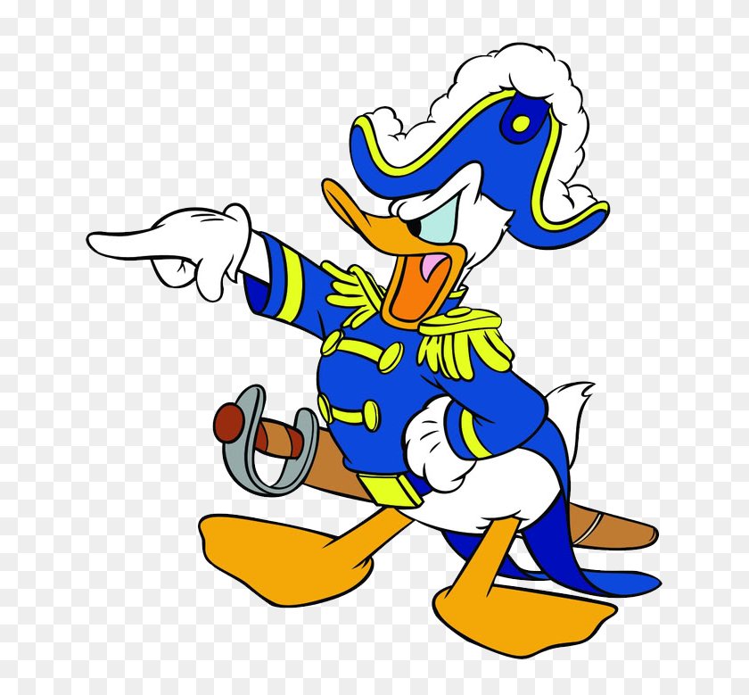 671x719 Captain Doanld Disney Donald Duck, Disney - Captain Clipart