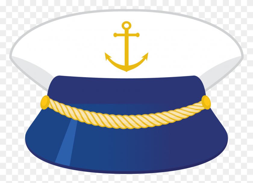 1806x1268 Captains Hat Navy Nautical, Clip Art And Nautical - Sailor Hat Clipart