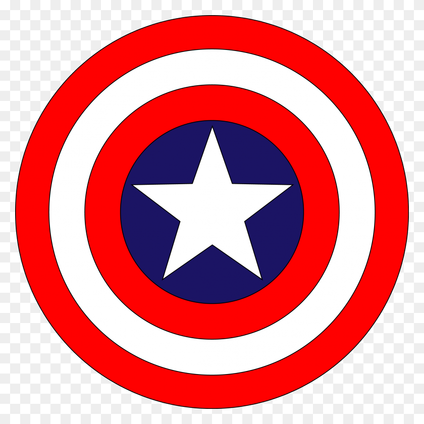 2173x2173 Captan America Logo Shield Asif In America - Batman Face Clipart