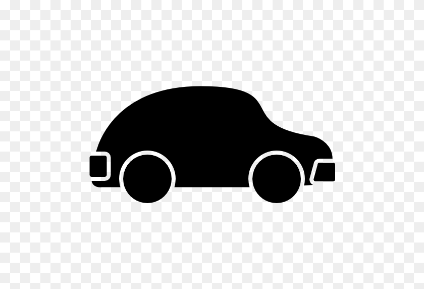 512x512 Car Black Rounded Shape Side View Free Vector Icons Designed - Car Vector PNG