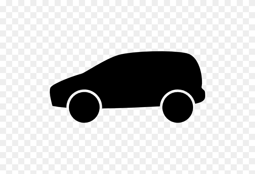 512x512 Car Black Silhouette Side View - Car Silhouette PNG