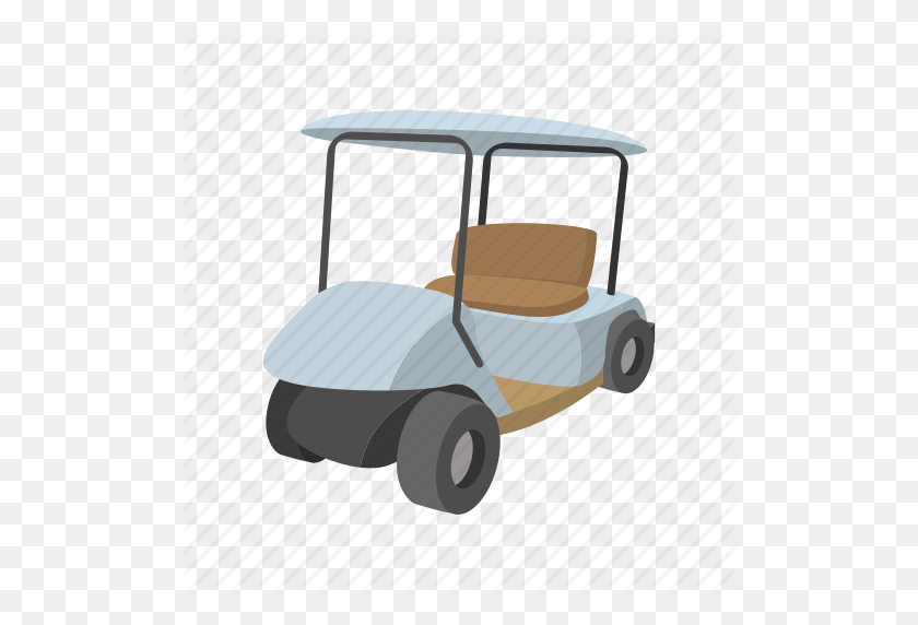 512x512 Car, Cart, Cartoon, Club, Golf, Sport, Vehicle Icon - Golf Cart PNG
