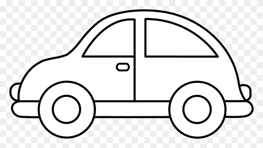 830x442 Car Clipart Black And White - Radio Clipart Black And White