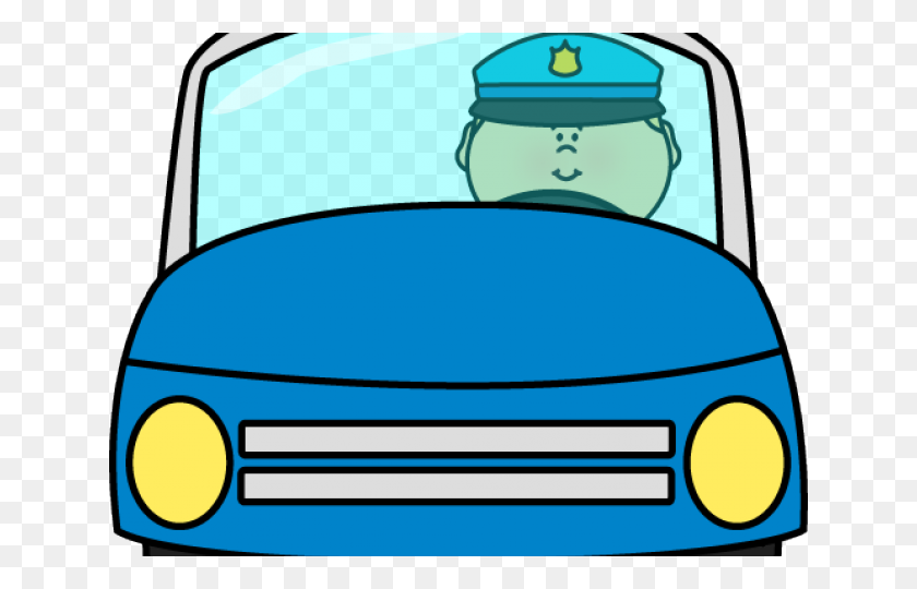 640x480 Car Clipart Police Officer - Police Car PNG
