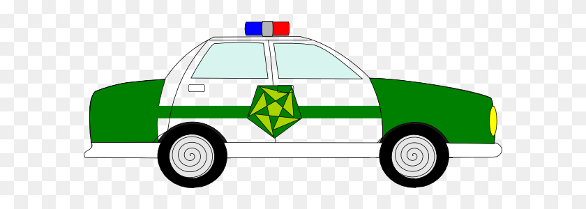 600x240 Полицейский Автомобиль Клипарт - Полицейский Клипарт