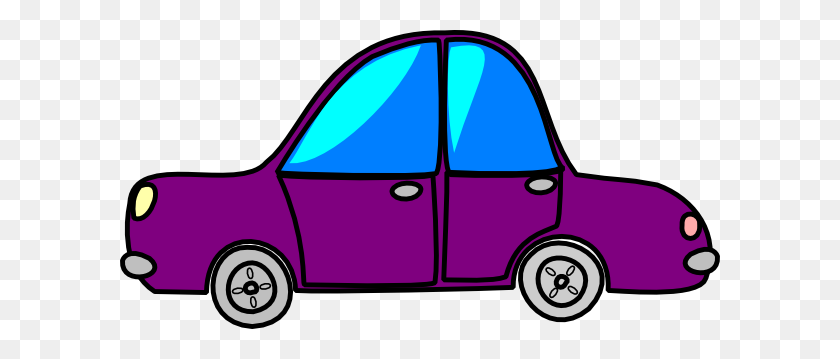 600x299 Car Clipart Purple - Mustang Car Clipart