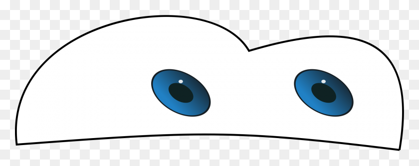 2400x840 Iconos De Ojos De Coche Png - Ojos Locos Png