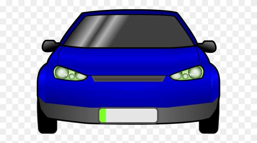 600x407 Car Facing Front Transparent Honda Clipart - Cartoon Car PNG