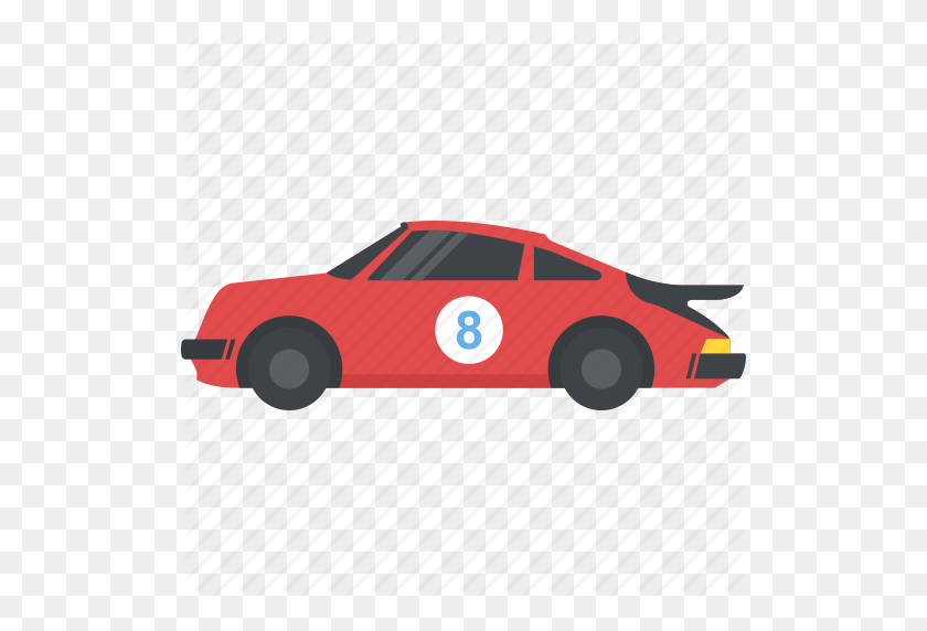 512x512 Car, Fast Car, Racing Car, Red Racing Car, Sports Car Icon - Fast Car PNG