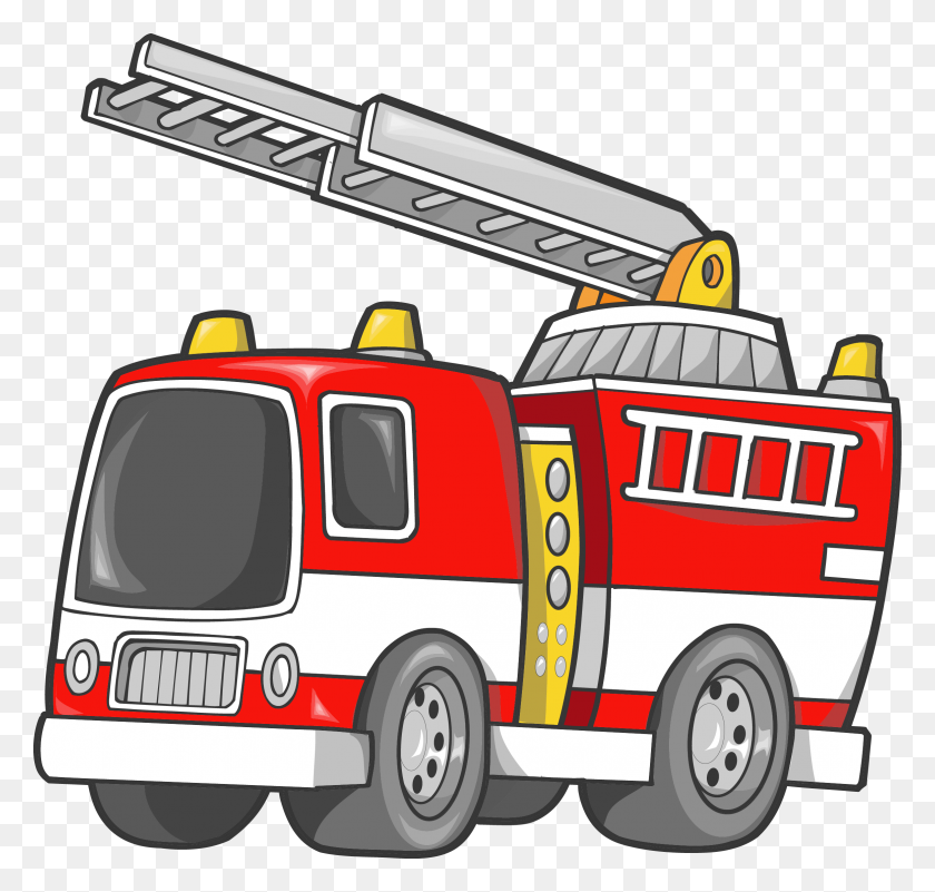 2326x2211 Автомобиль Пожарная Машина Пожарный Грузовик Клипарт - Пожарная Машина Png