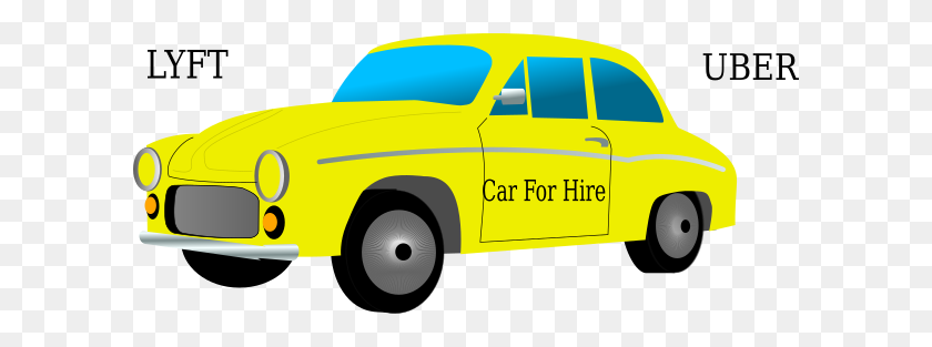 600x253 Car For Hire Clip Art - Taxi Clipart