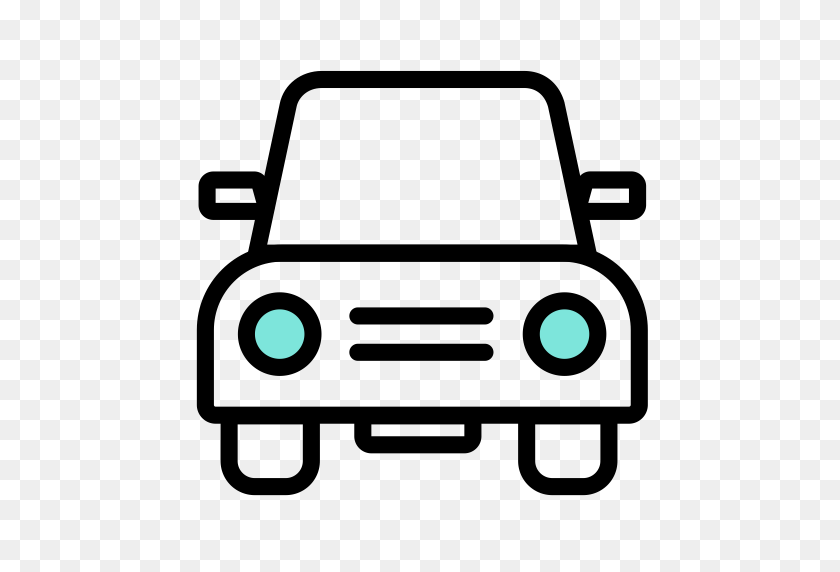 512x512 Car Front Face, Front, Monster Icon With Png And Vector Format - Car Front PNG