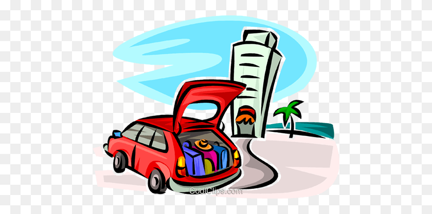 480x357 Car Full Of Luggage - Car PNG Clipart