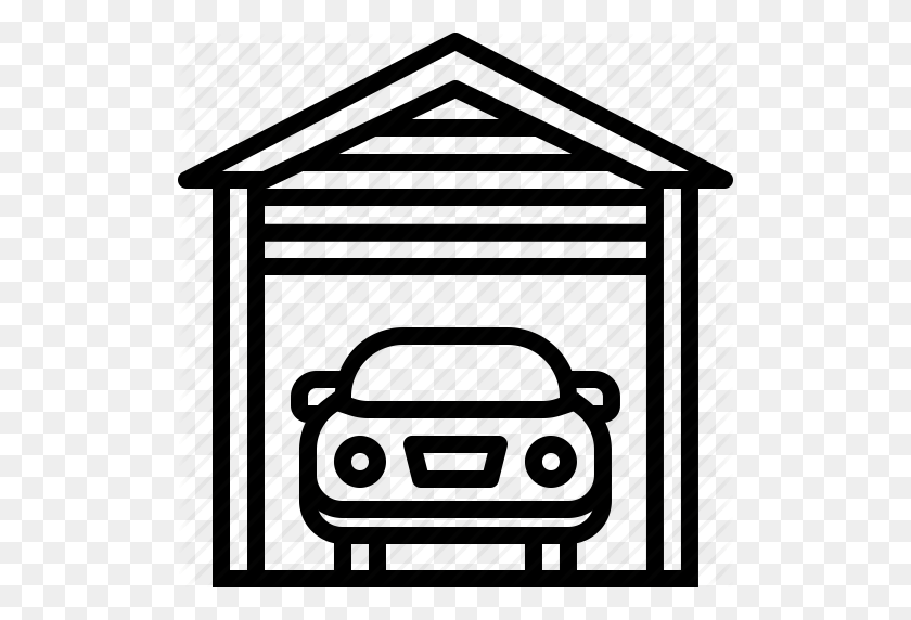 512x512 Car, Garage, Park, Parking Icon - Garage PNG