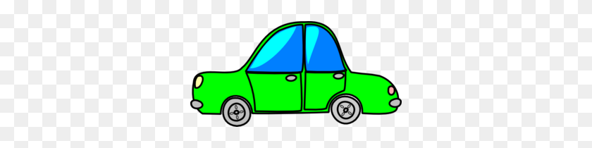 300x150 Car Green Cartoon Transport Clip Art - Car Side View Clipart
