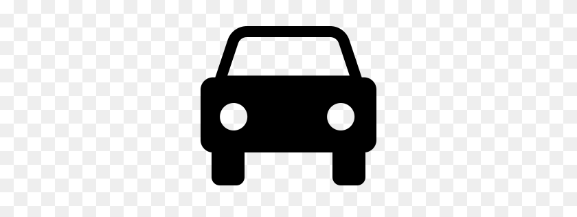 256x256 Car Icon Glyph Front View - Car Front View PNG