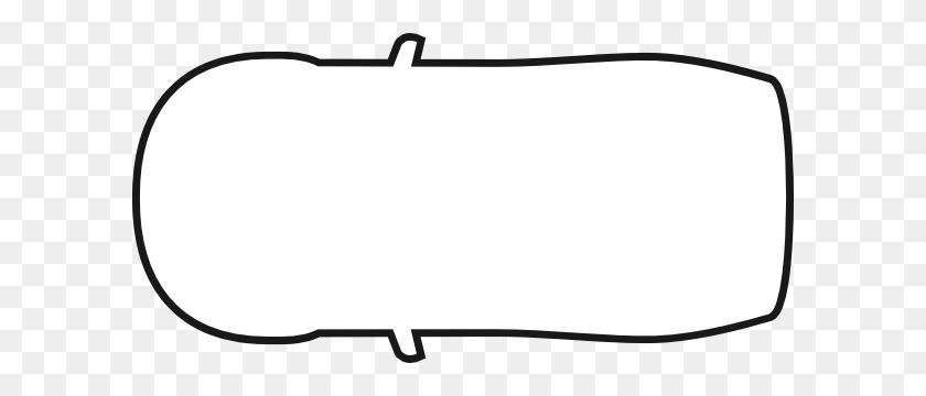 600x300 Car Outline - Car Silhouette PNG