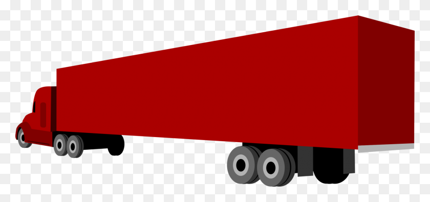 1742x750 Car Pickup Truck Semi Trailer Truck - Semi Truck Clip Art Free