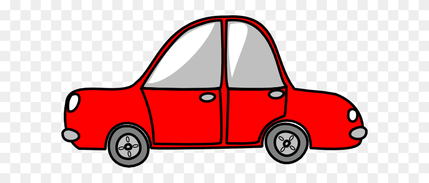 600x299 Автомобиль Красный Простой Картинки - Простой Автомобиль Клипарт
