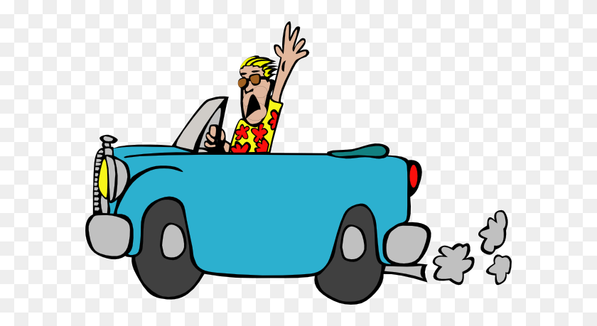 600x399 Car Rolling Down A Hill Clipart - Over The Hill Clipart