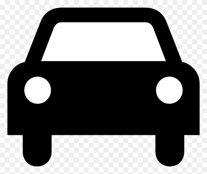 800x664 Car Silhouet Download Clipart Png - Car Front PNG