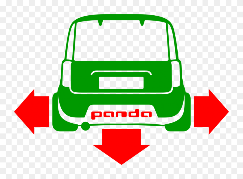 1050x750 Car Sticker Adhesive Decal Fiat Panda - Hearse Clipart