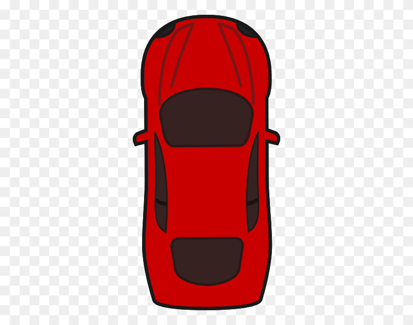 300x600 Car Top View - Auto Clipart