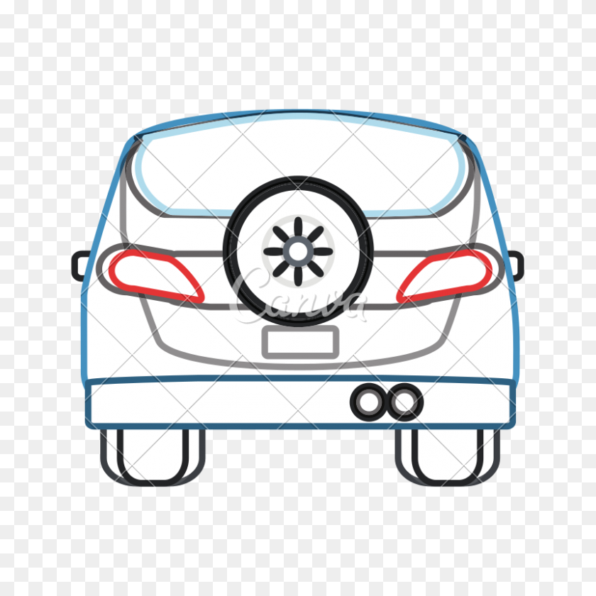 800x800 Car Vector Icon Illustration Image - Car Vector PNG