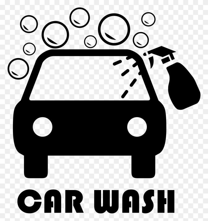 920x981 Car Wash Png Black And White Transparent Car Wash Black And White - Clean Car Clipart