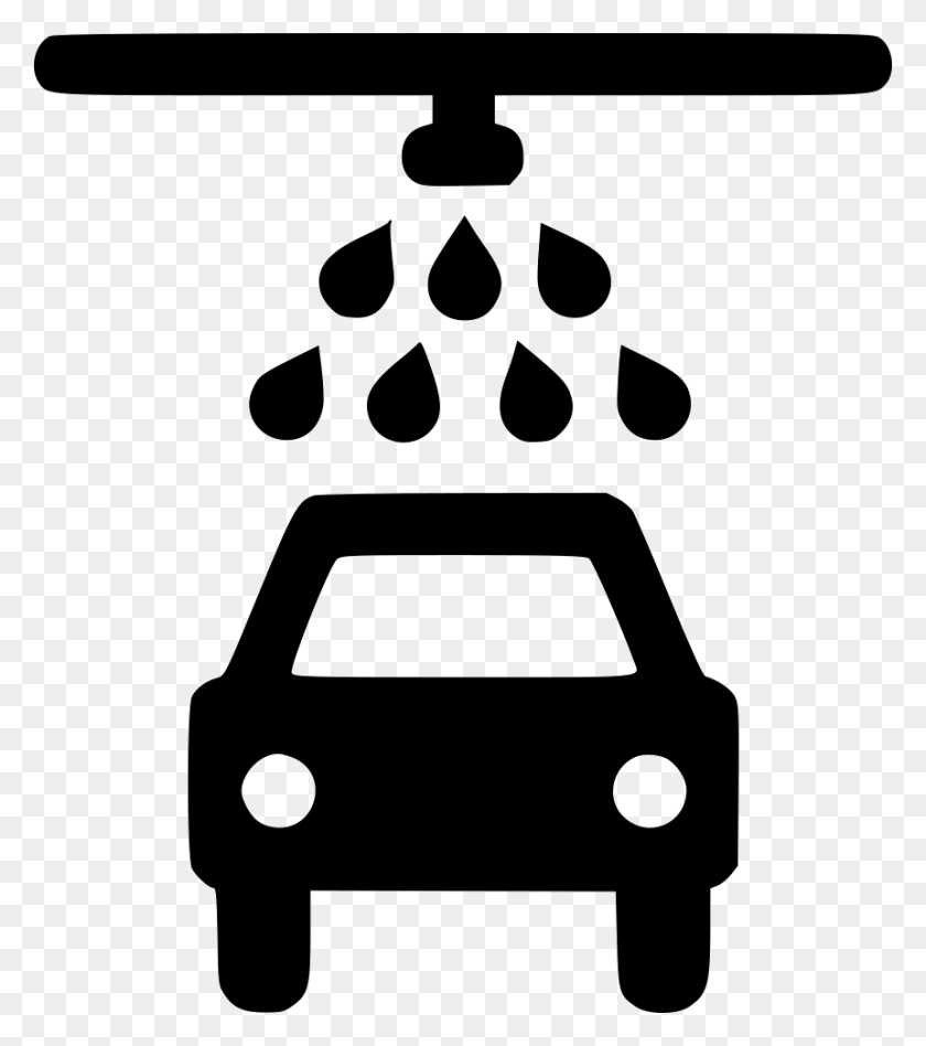 860x980 Car Wash Png Icon Free Download - Car Wash Clipart Black And White
