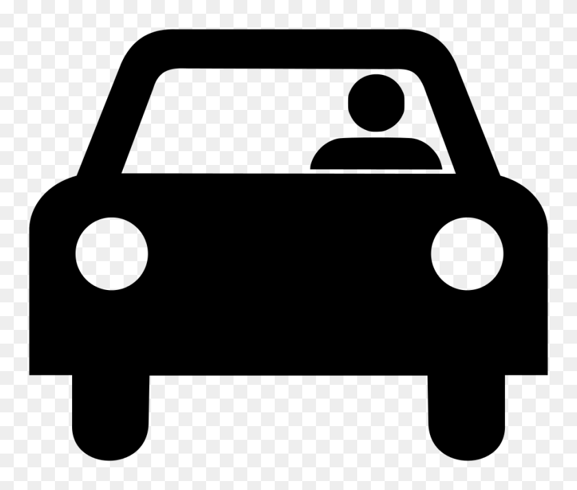 916x768 Car With Driver Silhouette - Drivers License Clipart