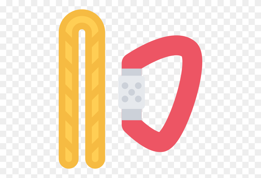 512x512 Carabiner Rope Png Icon - Rope PNG