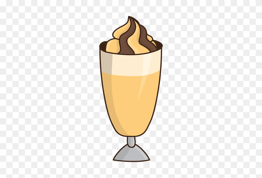 512x512 Caramel Milkshake Dessert - Shake PNG