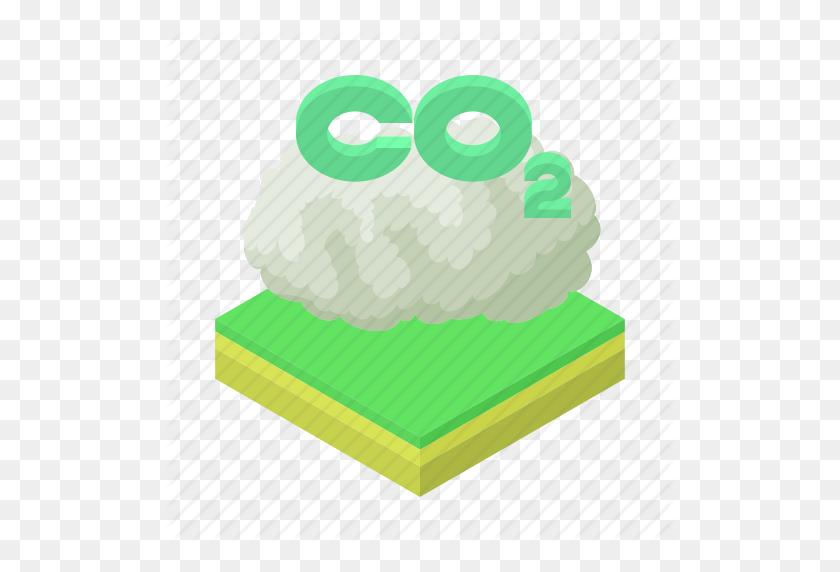 512x512 Carbon, Cartoon, Chemistry, Cloud, Dioxide, Gas Icon - Cloud Cartoon PNG