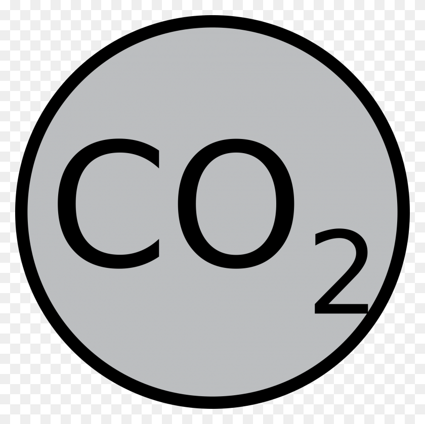 2000x2000 Símbolo De Dióxido De Carbono - Clipart De Carbono