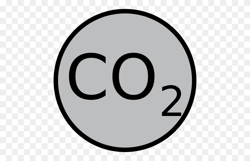 480x480 Símbolo De Dióxido De Carbono - Co2 Clipart